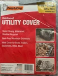 Frost King Reinforced Utility Cover / Tarp (gray, 8 By 10 Ft) New - Sealed. Fixed Price $18.49.