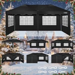 Tooluck 10X20 Pop Up Canopy Tent With 6 Sidewalls Outdoor Event Gazebo Shelter. Fixed Price $219.99.