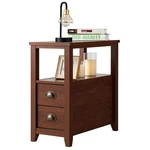 Topbuy Retro Wooden Side End Table Rectangular Nightstand Coffee/brown. Fixed Price $60.99.