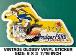 Foulger Ford Dealer Vintage 90'S Glossy Vinyl Decal Sticker-drag Racing. Fixed Price $10.18.