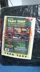 Gosport 8'2" X Drawstring Yard Tarp W/ Built-in Rope, Black, Free Shipping. Fixed Price $20.00.