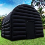 Large Black Inflatable Tent 15X15X14FT Includes Blower Square Gazebo Event Room. Fixed Price $899.00.