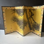 Byobu Panel Japanese Small Folding Screen Painting Pine Tree Good Fortune New. Fixed Price $55.00.