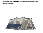 Coleman Elite Weathermaster Tent Manual Free Shipping. Fixed Price $16.99.