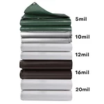 Heavy Duty Poly 5/10/12/16/20 Mil Waterproof Tarpaulin Cover W/ Grommets. Fixed Price $227.98.