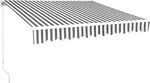 Mcombo 13X8 Feet Manual Retractable Patio Sunshade Canopy (grey White Stripes). Fixed Price $251.99.