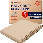 Tarps Now 12X30 Feet Heavy Duty Waterproof Poly Mil Reinforced Wi. Fixed Price $173.07.