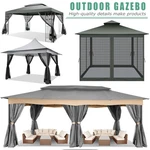Outdoor Gazebo 11X11 12X20 Heavy Duty Canopy Patio Tent With Mosquito Netting. Fixed Price $375.99.