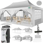 Cobizi 10X20 Pop Up Canopy With Sidewalls, Outdoor Party Tent, Waterproo.... Fixed Price $259.50.