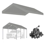 Vanteriam 12'X20' Grey Carport Replacement Canopy Top Cover Outdoor Garage Shelt. Fixed Price $165.61.