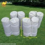 Pack Of 8 White Canopy Weights Bag Leg Anchor Kit For Pop Up Tent. Fixed Price $35.50.