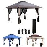 Outsunny 13' X Pop Up Canopy W/ Netting, Weight Bags, Adjustable Height. Fixed Price $189.99.