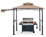 Grill Gazebo 11X5 Outdoor Bbq Awning Led Lights Khaki Abccanopy. Fixed Price $259.99.