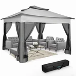 Cobizi 11FT X Pop Up Gazebo, Mosquito Netting, Water & Uv Resistant. Fixed Price $157.99.