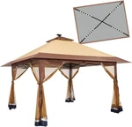 Suntime Pop Up Gazebo Polyester Canopy Tent. Fixed Price $385.99.