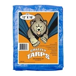 Grizzly Tarps By B-air 12'X16' Waterproof Heavy Duty Poly Blue. Fixed Price $32.99.