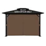 Aoodor 10X13 Ft Outdoor Gazebo Curtains, 4 Panels Waterproof Privacy Sidewall.... Fixed Price $131.77.