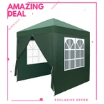New 6.5X6.5FT Pop Up Canopy Tent 4 Side Walls Outdoor Shelter Green. Fixed Price $73.49.