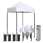 White Ez Pop Up Canopy Sport Folding Event Gazebo Instant Camping Shelter Tent. Fixed Price $189.99.