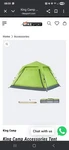 New King Camp Postiano 4-PERSON Outdoor Tent With Carry Bag Green Quick Up. Fixed Price $54.00.