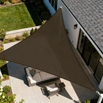 Custom Size Brown Right Triangle Sun Shade Sail Outdoor Canopy Awning W/8 Kit. Fixed Price $169.59.