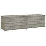 Vidaxl Storage Chest Grey Polyethylene Rattan 78.7 In 19.7 23.6. Fixed Price $284.99.