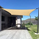 Sunny Guard Sail 10' X 13' Rectangle Sand Uv Block For Backya. Fixed Price $46.46.