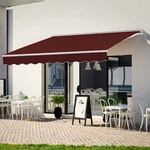 Patio Awning Manual Retractable Sun Shade Canopy Outdoor Deck Shelter 3 Size. Fixed Price $179.99.