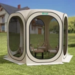 Werph Screen Tent Pop-up, Portable Canopy With Mesh 10X10 Ft, Beige. Fixed Price $170.05.
