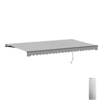 Aleko Motorized Retractable Home Patio 16 X 10 Ft Awning Silver Gray Canopy. Fixed Price $434.25.