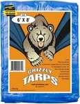 Grizzly Tarps By 6' X 8' Large Multi-purpose Waterproof Heavy Duty Poly Wi. Fixed Price $16.38.