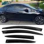 Window Visors For 12-15 Honda Civic Sedan Mugen Style Shade Guard Smoke Acrylic. Fixed Price $41.99.