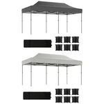 Outsunny Pop Up Canopy Tent, Instant Shelter With Wheeled Carry Bag. Fixed Price $259.99.