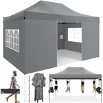 10'X15' Pop-up Canopy Tent Heavy Duty Outdoor Gazebo With Removable Sidewalls Us. Fixed Price $197.99.
