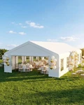 20X40 Ft Heavy Duty Party Tent Galvanized Outdoor Canopy Gazebo Wedding. Fixed Price $799.99.