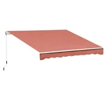 13'X8' Manual Retractable Awning Patio Sunshade Shelter For Deck Balcony Window. Fixed Price $221.99.