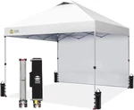 Crown Shades 10X10 Pop Up Canopy With Side Wall - Beach Tent One Push Set. Fixed Price $330.99.