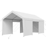 Carport, 12 X 20 Ft Outdoor Canopy, Potable With Removable Sidewalls. Fixed Price $515.49.
