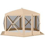 12'X12' Hexagon Screen House, Pop Up Tent Gazebo With Mesh Walls & Carry Bag. Fixed Price $257.99.