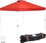 Premium Pop-up Canopy With Rolling Bag 12 Ft X Red By Sunnydaze. Fixed Price $169.99.