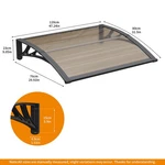 32"X48" Awning For Window Outdoor Polycarbonate Canopy Rain And Sun Protect. Fixed Price $59.99.