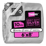 Tarpex - 10 Mil Silver Black Heavy Duty Poly Tarps. Fixed Price $23.99.