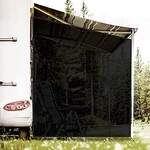 Rv Awning Side Shade Screen 9'X7' Black Breathable Mesh Uv Blocker Kit. Fixed Price $35.83.