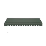 Aleko Manual Retractable Home Patio 10 X 8 Feet Awning Green Canopy Sunshade. Fixed Price $246.75.