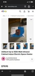 Utilitech Up To 1500-WATT Infrared Cabinet Indoor Electric Space Heater. Fixed Price $100.00.