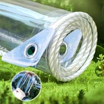 14MIL Heavy Duty Clear Waterproof 16OZ Vinyl Pvc Tarpaulin Cover For Patio. Fixed Price $28.43.