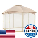 Cowvie Gazebo Replacement Netting Screen, 12' X Universal 4-PANEL Mos. Fixed Price $75.96.