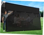 Rv Awning Sun Shade Screen With Zipper 9' 12'3",1200D Oxford Cloth + 8.2 Oz. Fixed Price $132.98.