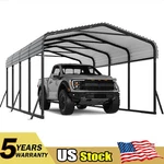 12'X20' Metal Carport Heavy Duty Outdoor Shelter Garage For Pickup Boats. Fixed Price $685.99.