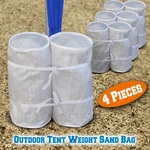 4 Pcs Pack Weight Sand Bag Outdoor Gazebo Tent Anchor Kit With Carry Strap. Fixed Price $20.89.